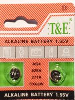2x battery LR626 LR66 377  AG4 1,5V Extrastar sihe code list