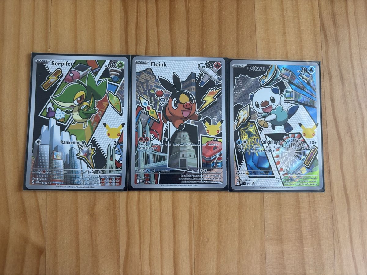 Pokémon Sammelbilder & Trading cards: Generation 5, Starter Trio, Near Mint – Gebraucht aus Bern von Pokescherti