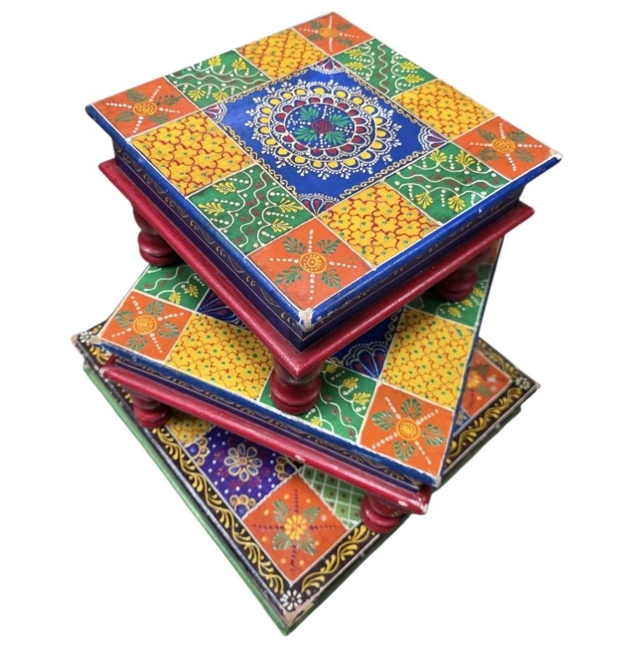 Tavoli: Tables basse indienne set 3 pieces – Usato da Vernier venduto da 19pigments 1