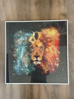 Diamant Painting Sternzeiche Löwe Bild, gerahmt