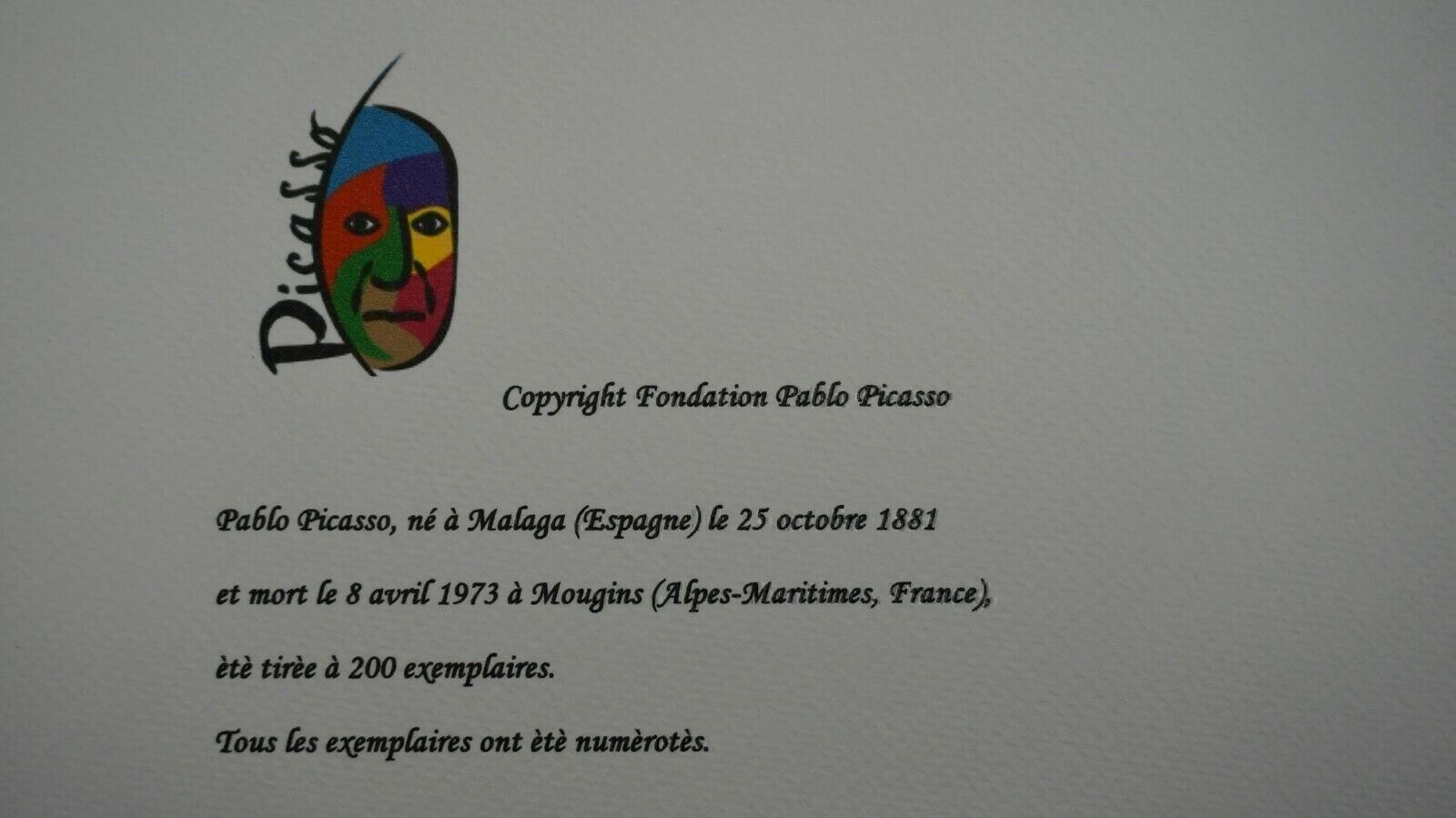 Foto & Immagini: PABLO PICASSO HANDNUMMERIERT DRUCKSIGNIERT – Usato da Gersau venduto da grafik-kunst 5