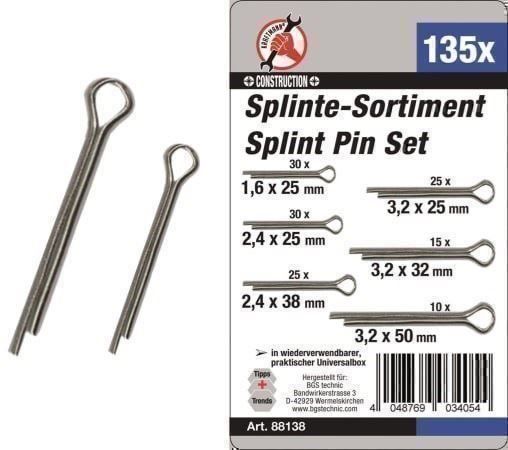 Trattori: Splinte-Sortiment Set., 135-tlg. – Nuovo e nell'imballaggio originale da Dietikon venduto da KFZ-Spezialwerkzeuge