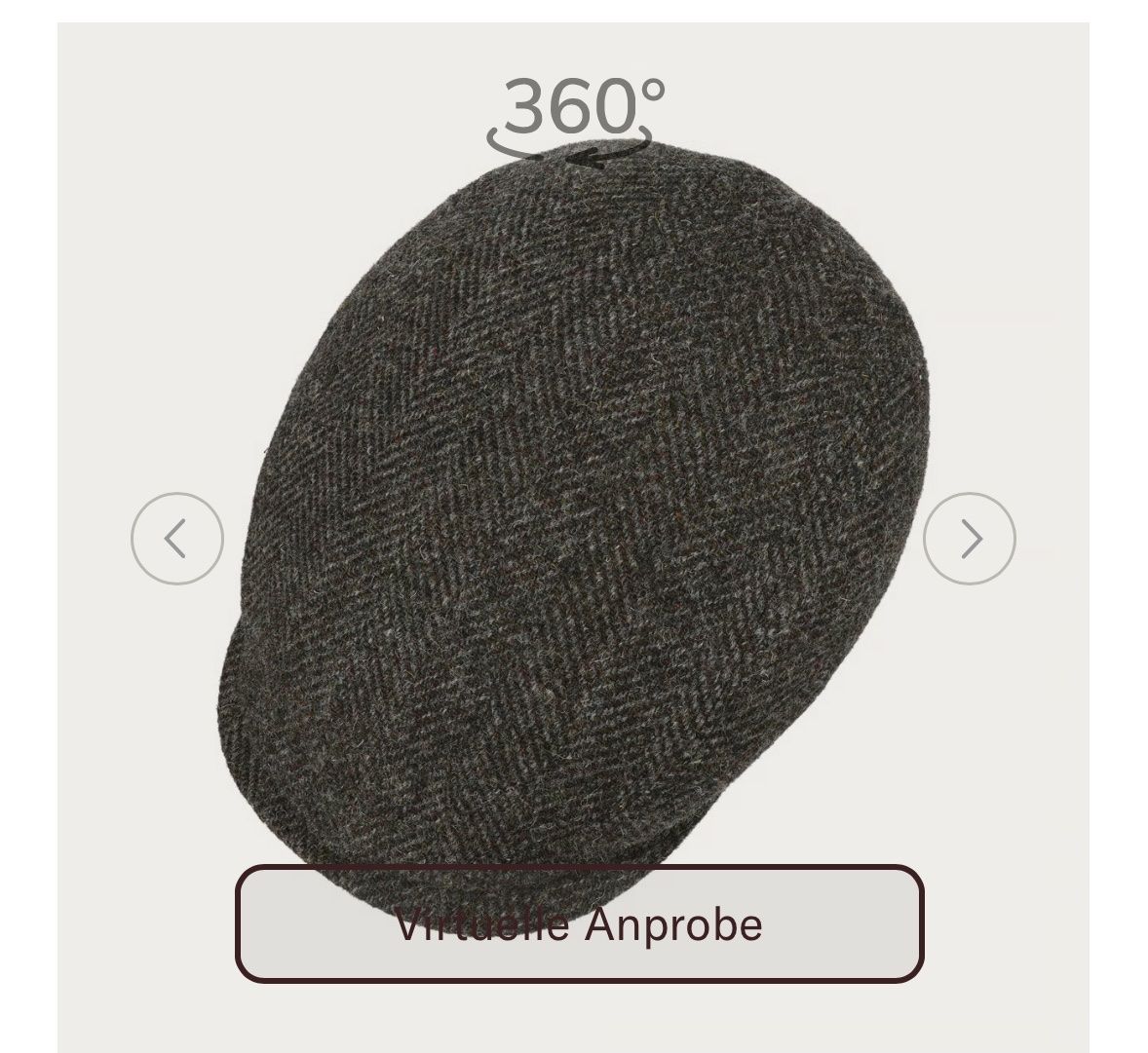 Stetson Hüte, Mützen & Caps: Herringbone Harris Tweed Driver Cap Gr. 62 – Gebraucht aus Affoltern am Albis von Cmara 1