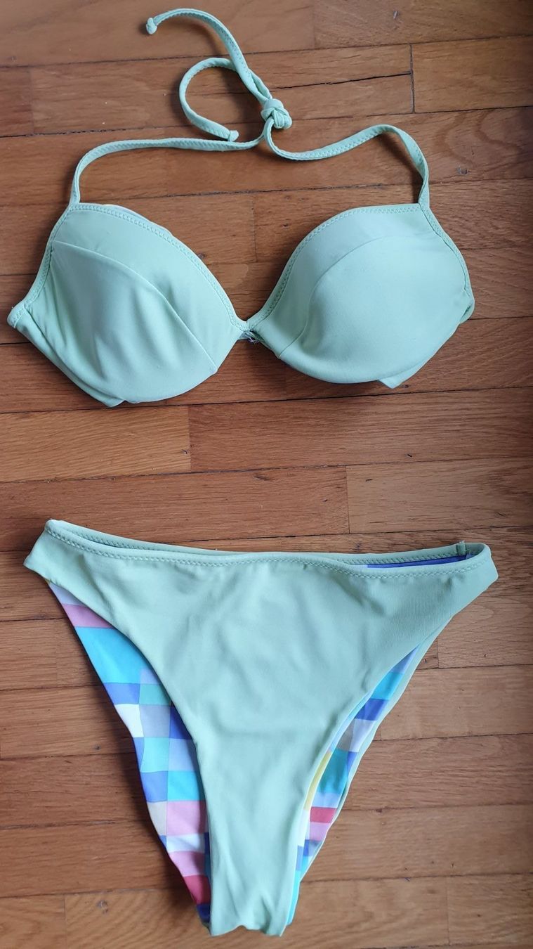 Costumi da bagno & Bikini: Bikini Double-face hellgrün / mehrfarbig – Usato da Zug venduto da diana.bee 1