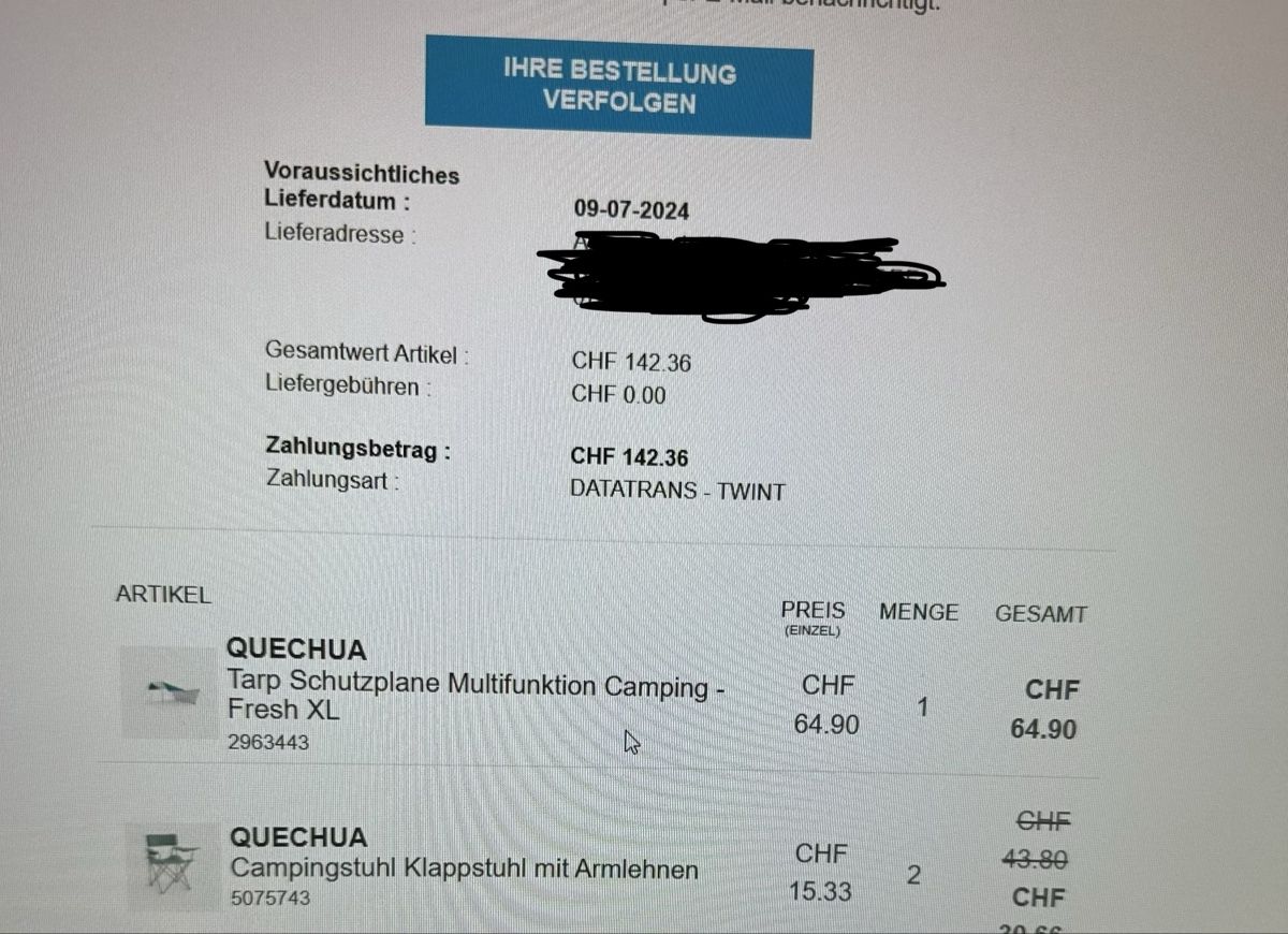 Decathlon Tende & Padiglioni: Quechua Trap – Nuovo (secondo la descrizione) da Dübendorf venduto da ant_2n7p 1