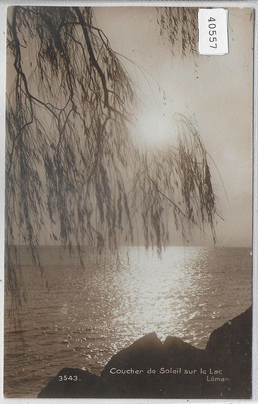 Cartoline postali: Coucher de Soleil sur la Lac Leman – Usato da Ettingen venduto da Kartenplanet