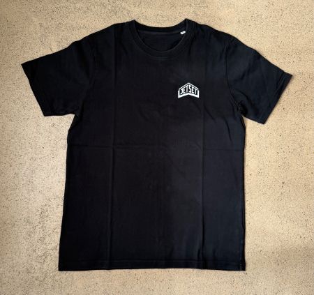 schwarzes JET SET T-Shirt mit Print 🖤