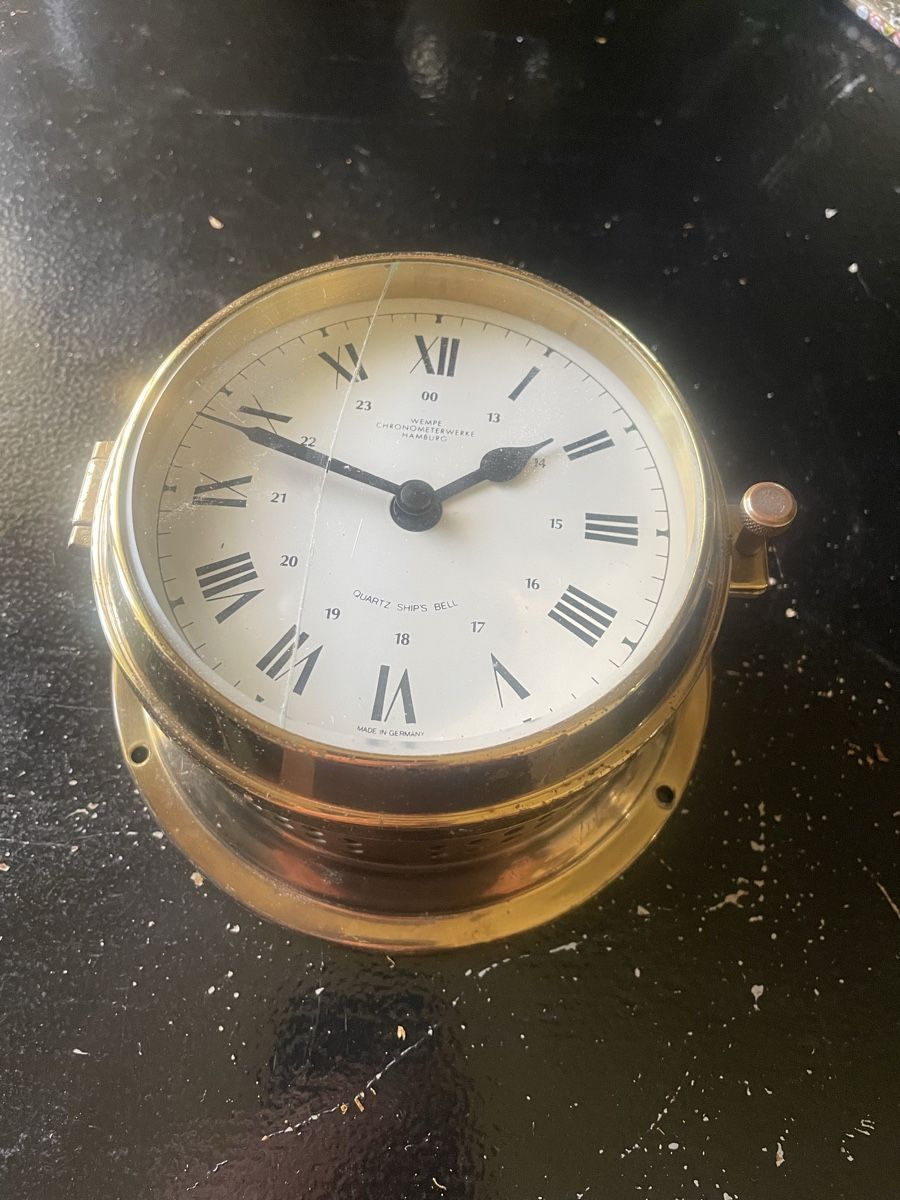 Orologi: Schiffsuhr Wempe Chronometer Quartz Hamburg – Usato da Altnau venduto da LinaAuktion
