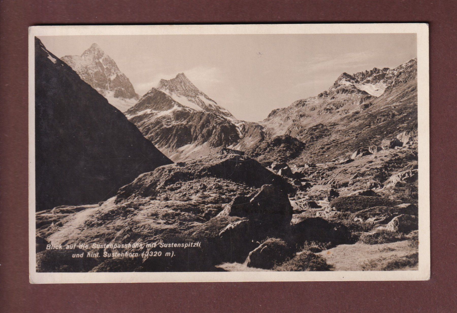 Cartoline postali: SUSTENPASSHÖHE - Sustenspitzli – Usato da Pully venduto da nicecards-shop