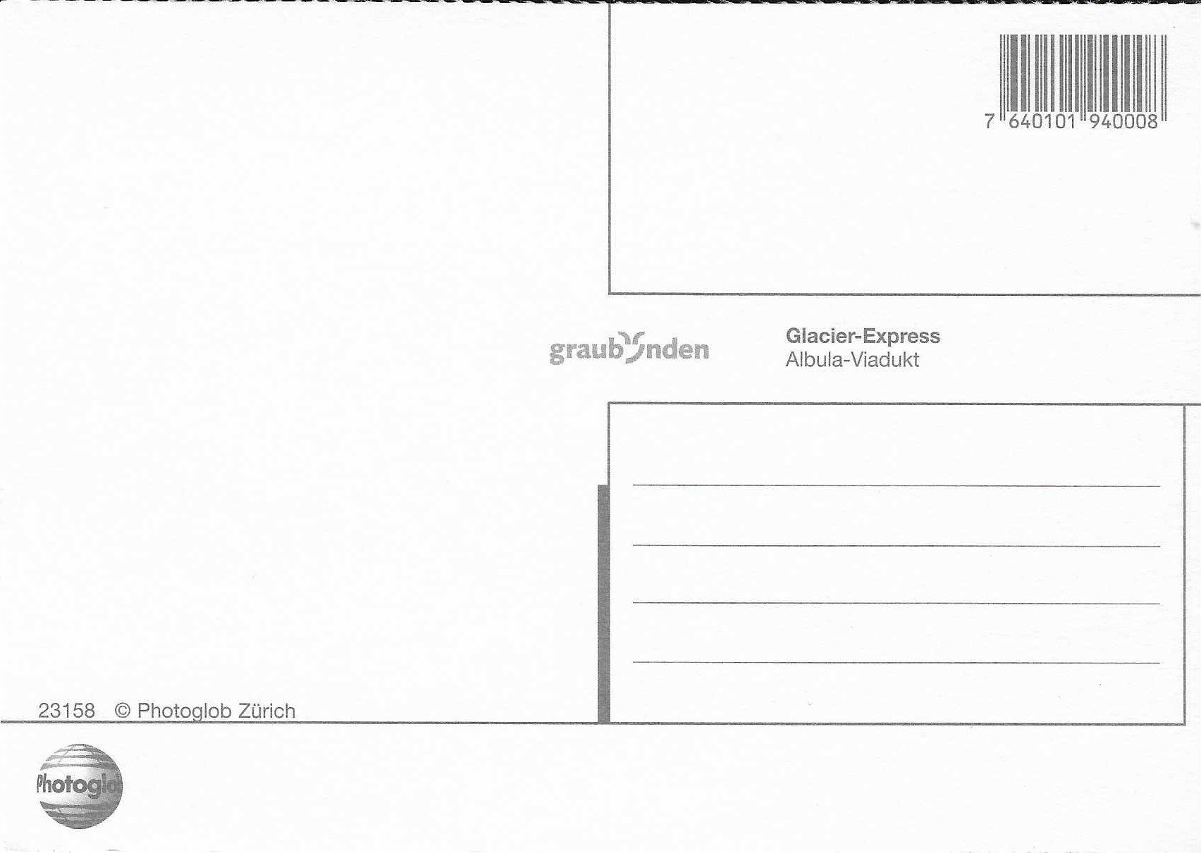 Cartoline postali: Glacier-Express Albula-Viadukt – Nuovo (secondo la descrizione) da Rothrist venduto da Stranglehold 1