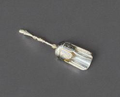 Antique Silver-plated Sugar Scoop / Caddy Spoon