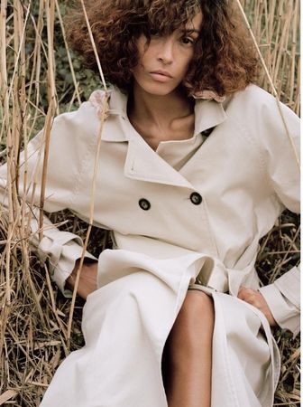 ✨ZARA Trend Trenchcoat Halstuch Beige,  Gr.M NEU Fr.139.00✨