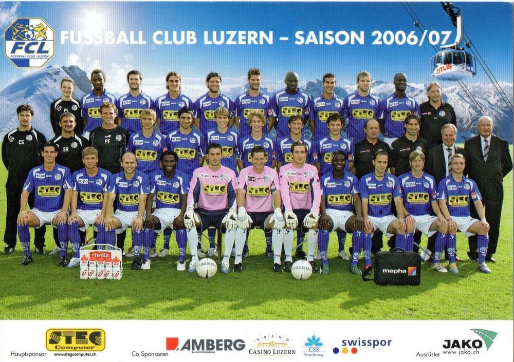 FC LUZERN FCL MANNSCHAFTSKARTE 20062007 Kaufen auf Ricardo