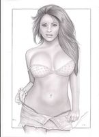 Dessin sexy Iris, original