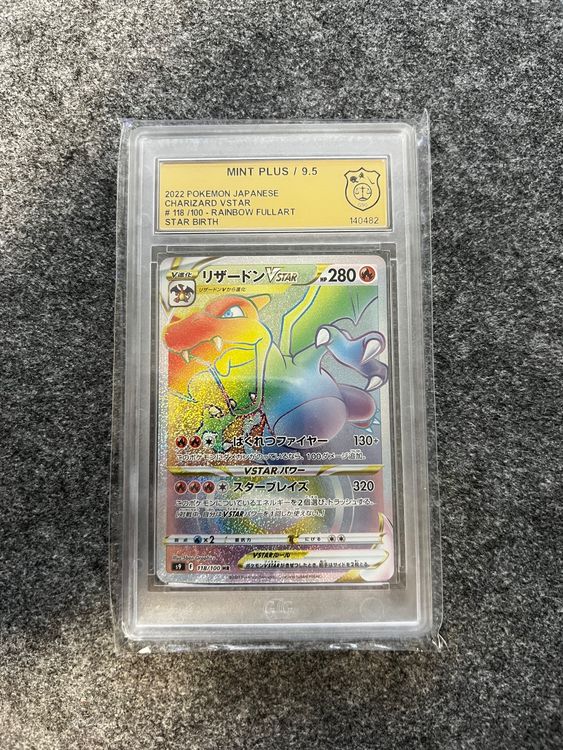 Pokemon Charizard VSTAR Rainbow CGC 9 MINT authentic