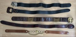 Diverse Gürtelkollektion: Leder, Vintage, Modisch, Top!
