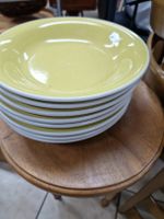 Gelbe Vintage Suppenteller, 6 Stk. – Perfekt für Sommer!