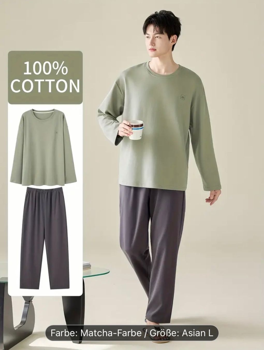 Pigiami: Baumwollpyjama Herren neu, Grösse S/M – Nuovo (secondo la descrizione) da Rudolfstetten venduto da lori_96