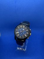 Fossil Men's Chronograph Watch Black Blue Roman Numerals