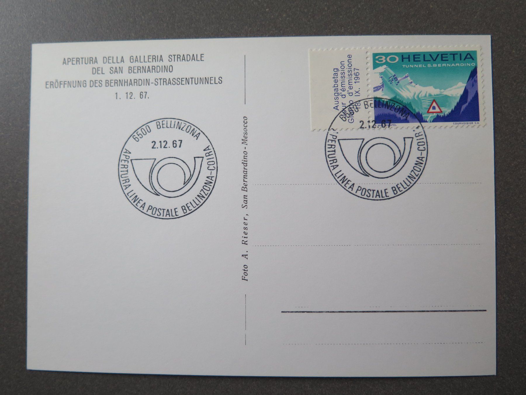 Cartes postales: SAN BERNARDINO - OLDTIMER - FBW-POSTAUTO – D'occasion à Wittenbach par lipasal 3