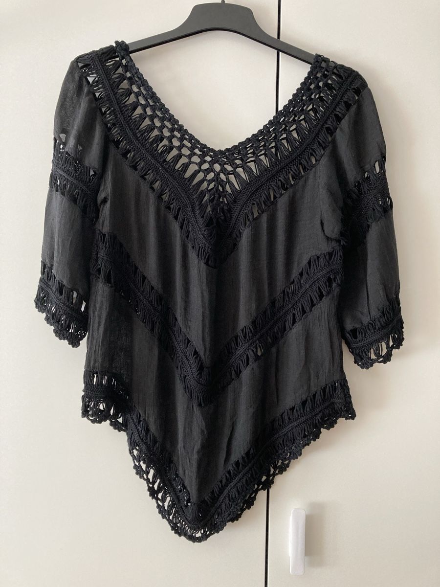 Top: Chic Summer Top, Crochet Details – Usato da Genève venduto da NipponiaNippon