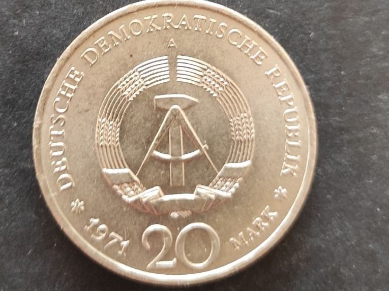 Tutti le monete: 20 Marks RDA 1971 – Usato da Couvet venduto da lulul 1