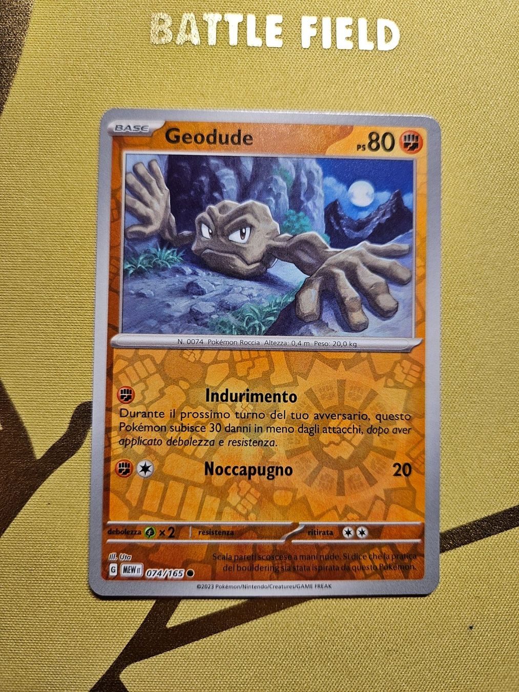 Pokémon Carte collezionabili: 151 - Geodude – Usato da Bellinzona venduto da Pokemarco