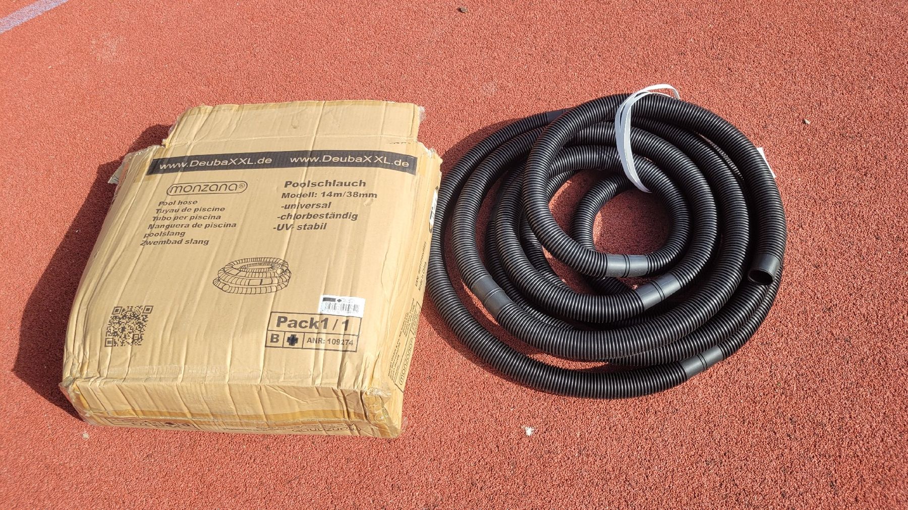 Piscine: Poolschlauch Schwarz Ø38mm x 9m – Nuovo (secondo la descrizione) da Worb venduto da Sibille20