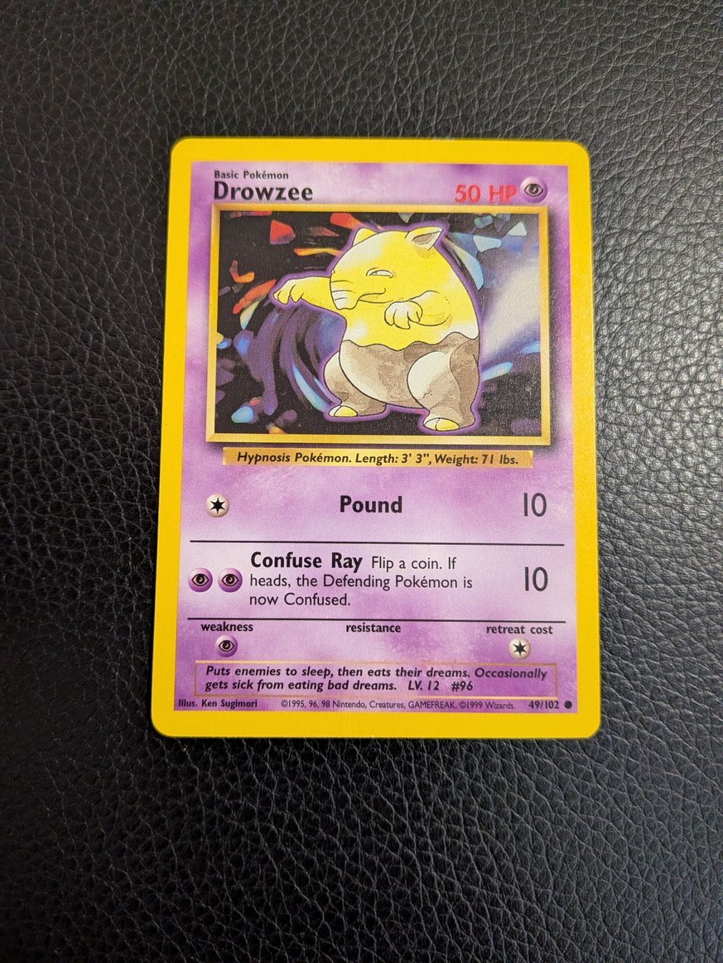Pokémon Cartes à collectionner: Base Set Drowzee 49/102 Ab 1 – D'occasion à Paradiso par Pkmn10