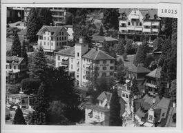 Flugaufnahme Weggis - Hotel Paradies