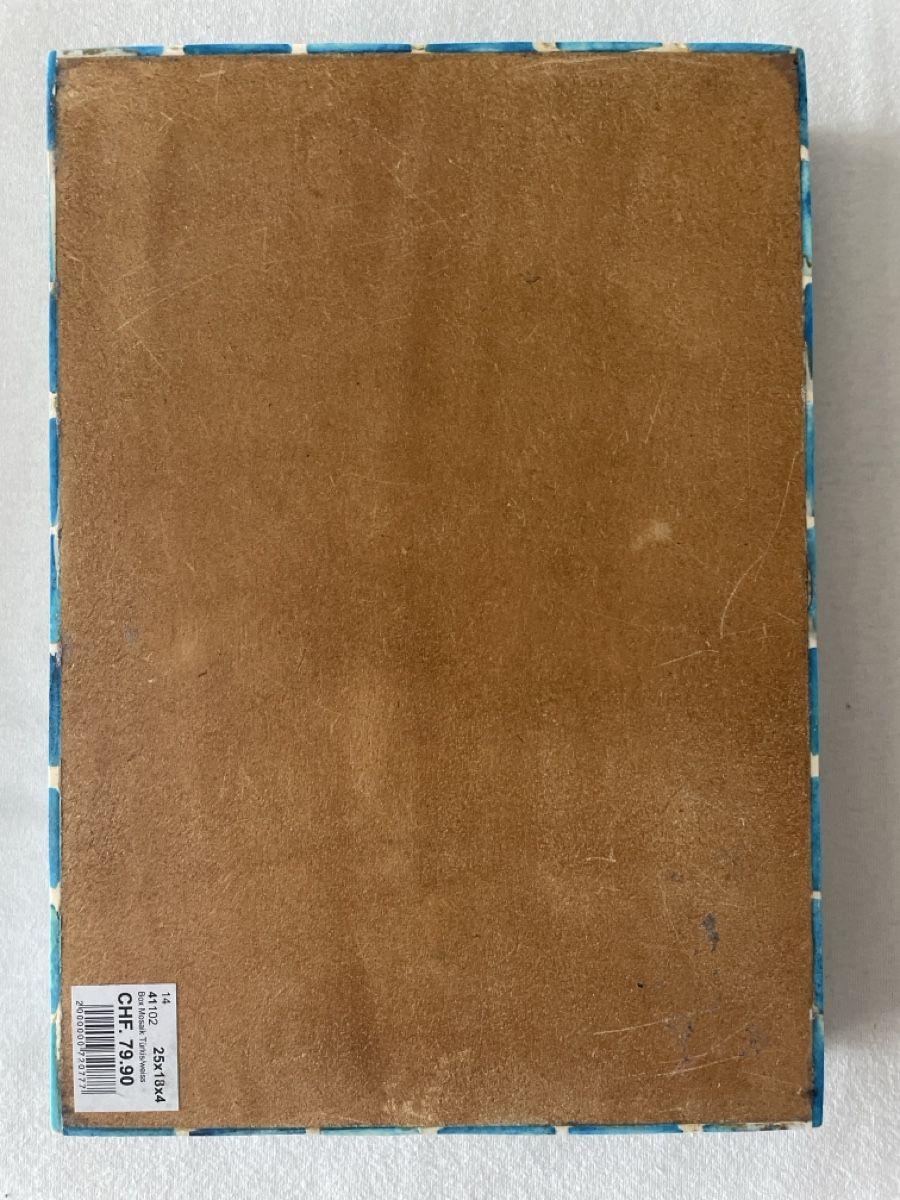 Portagioie: Schmuckschatulle mit eingelegtem Mosaikmuster – Usato da Luzern venduto da madameglaser 1