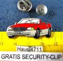 MERCEDES 300SL CABRIO AUTO PIN ENAMEL MIT SECURITY-CLIP
