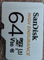 SanDisk MicroSDXC 64GB HIGH ENDURANCE V30 wie neu