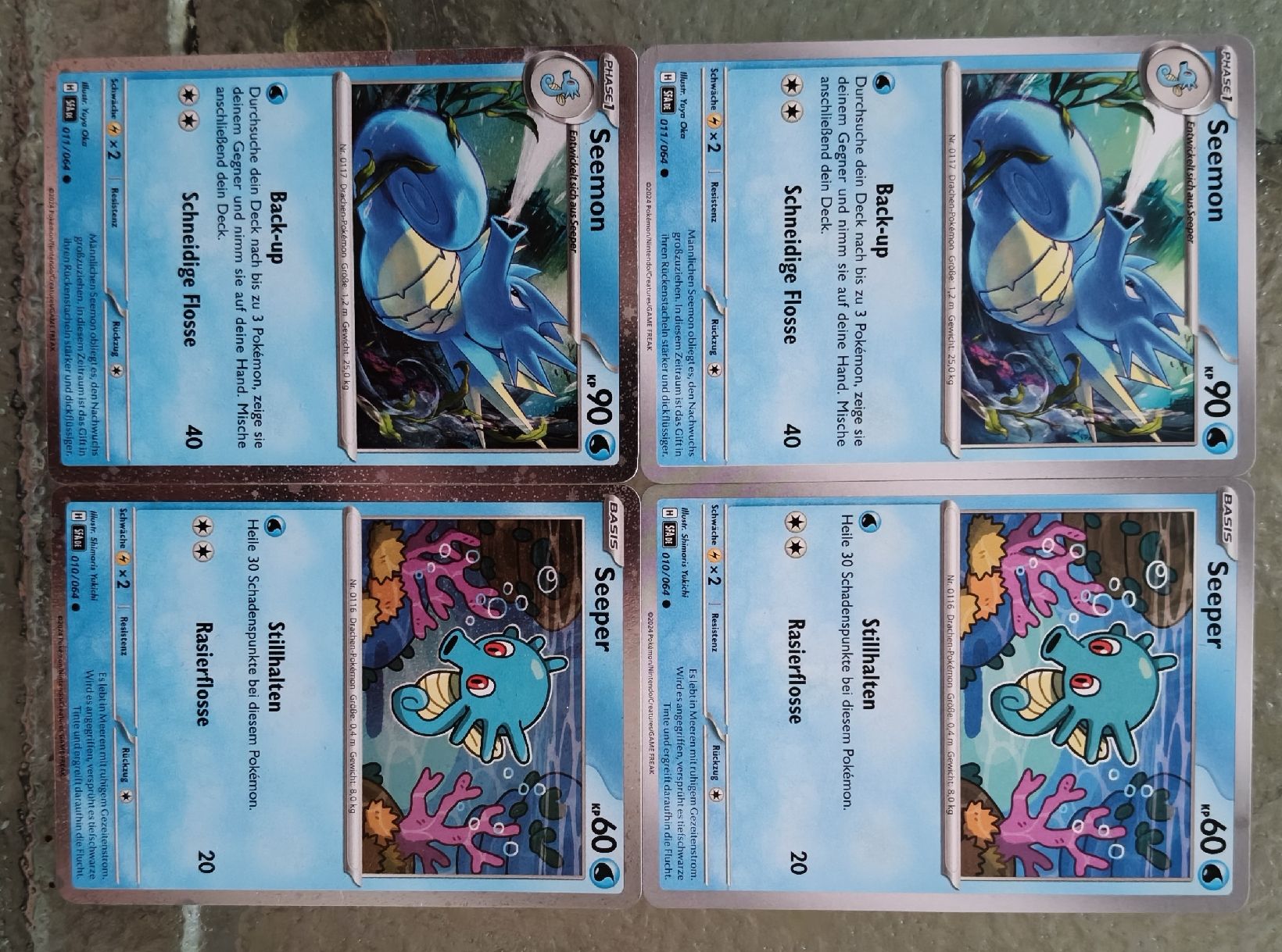 Pokémon Carte collezionabili: Pokémon Seemon & Seeper Holo + Normal – Nuovo (secondo la descrizione) da Niederweningen venduto da Swiss_fan_