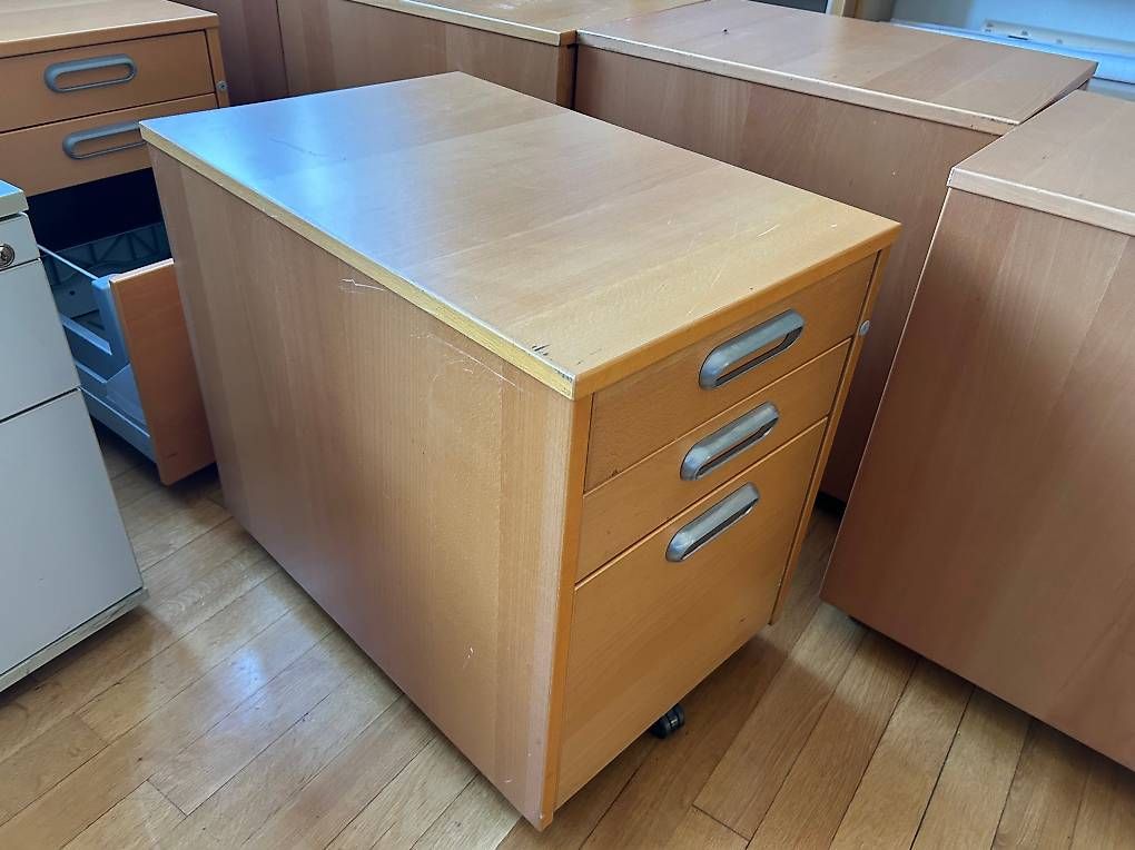 Banconi: Caisson de bureau mobile bois | 3 tiroirs – Usato da Lucens venduto da e-com.RNr