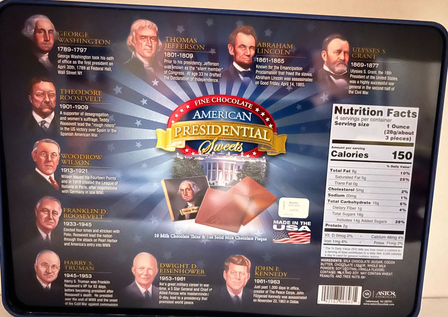 Altro in Decorazioni & Accessori: Tin box with American Presidents – Nuovo (secondo la descrizione) da Lausanne venduto da NYC67 3
