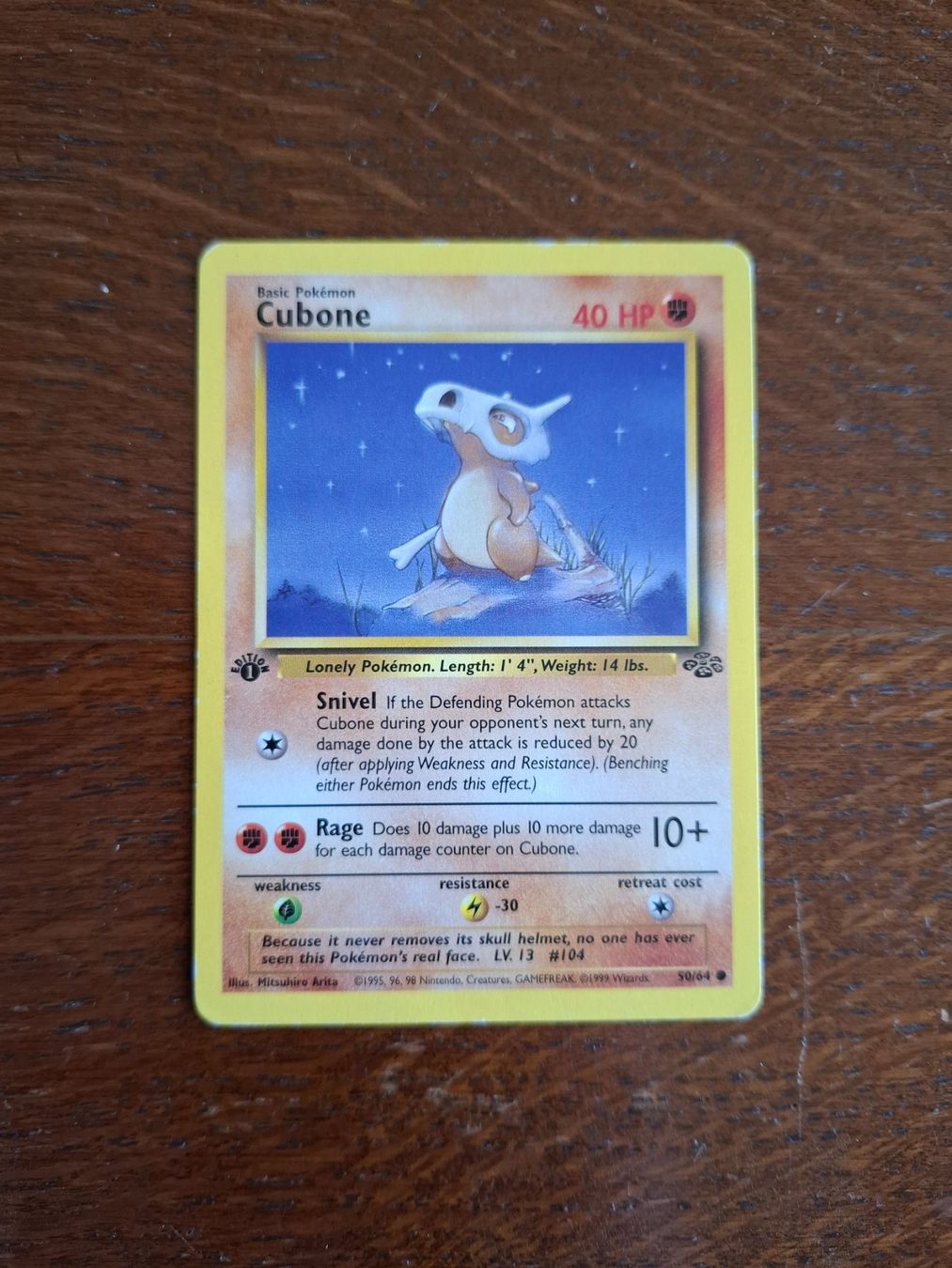 Pokémon Cartes à collectionner: Pokemon Cubone Jungle Set 1st edition 50/64 – D'occasion à Giornico par ale_lc8k