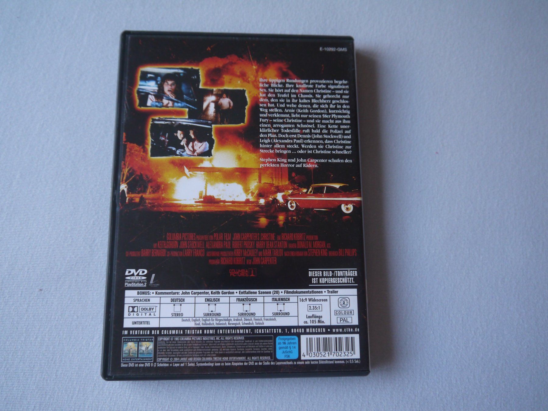 Alle DVDs: CHRISTINE(1983) - John Carpenter – Gebraucht aus Hagendorn von Blaf 1