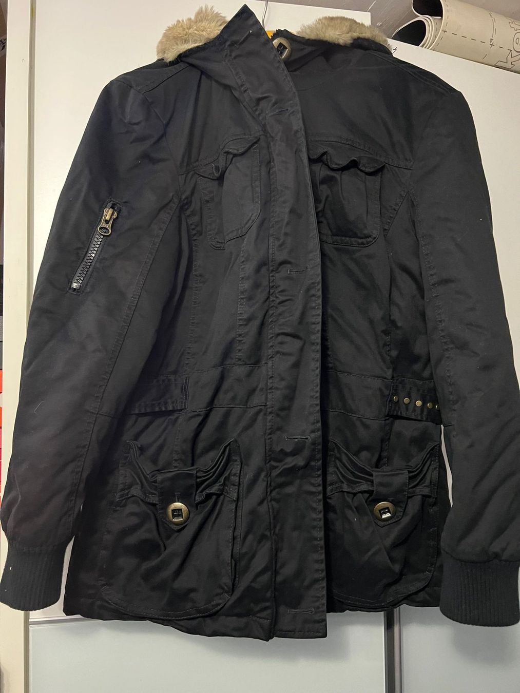 Giacche: Dame Jacke schwarz stoff – Usato da Lupfig venduto da Pluribus 1