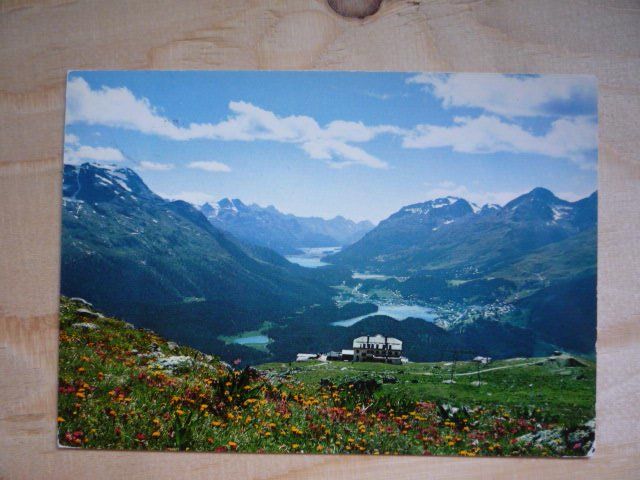 Cartoline postali: Muottas-Muragl, 10.8.73 – Usato da Rieden SG venduto da Brockehuesli