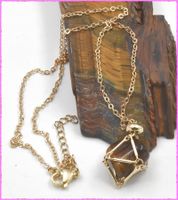 Bezaubernde Kette mit ECHTEM Tigerauge Anhänger