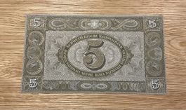 Seltene 5 Franken Note, Serie 48P, Jahrgang 1951, Top 