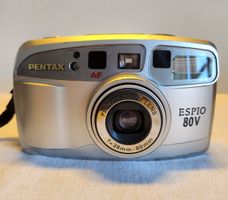 Pentax Espio 80V analoge 35-mm-Kompaktkamera mit Tasche