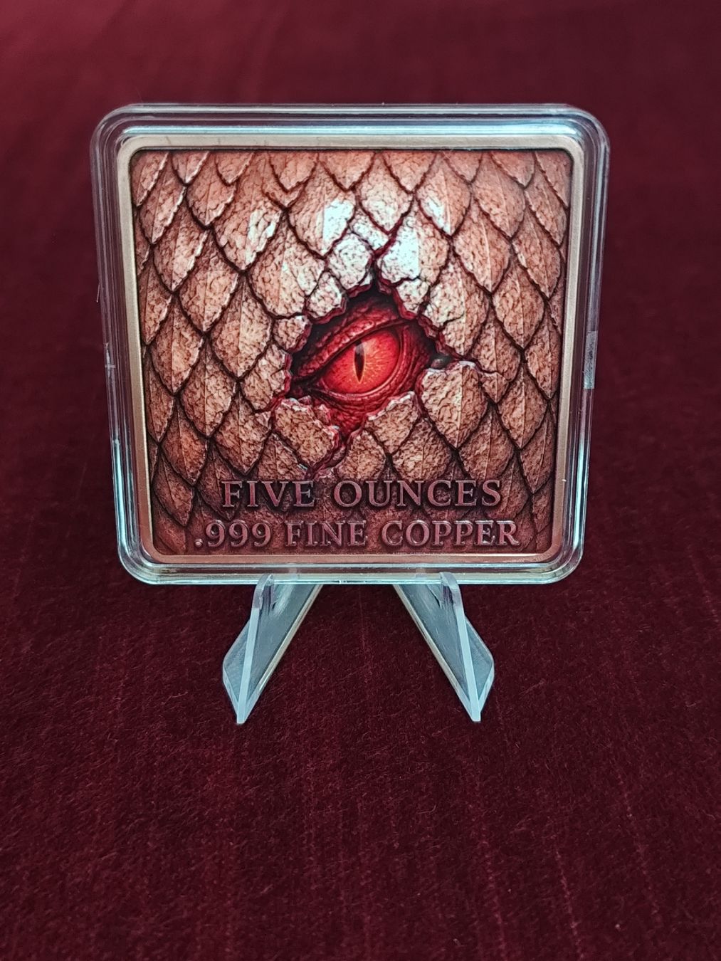 Toutes les monnaies: 5 OZ Kupferbarren Drache – Neuf avec emballage d'origine à Diepoldsau par Unique-Coins 1