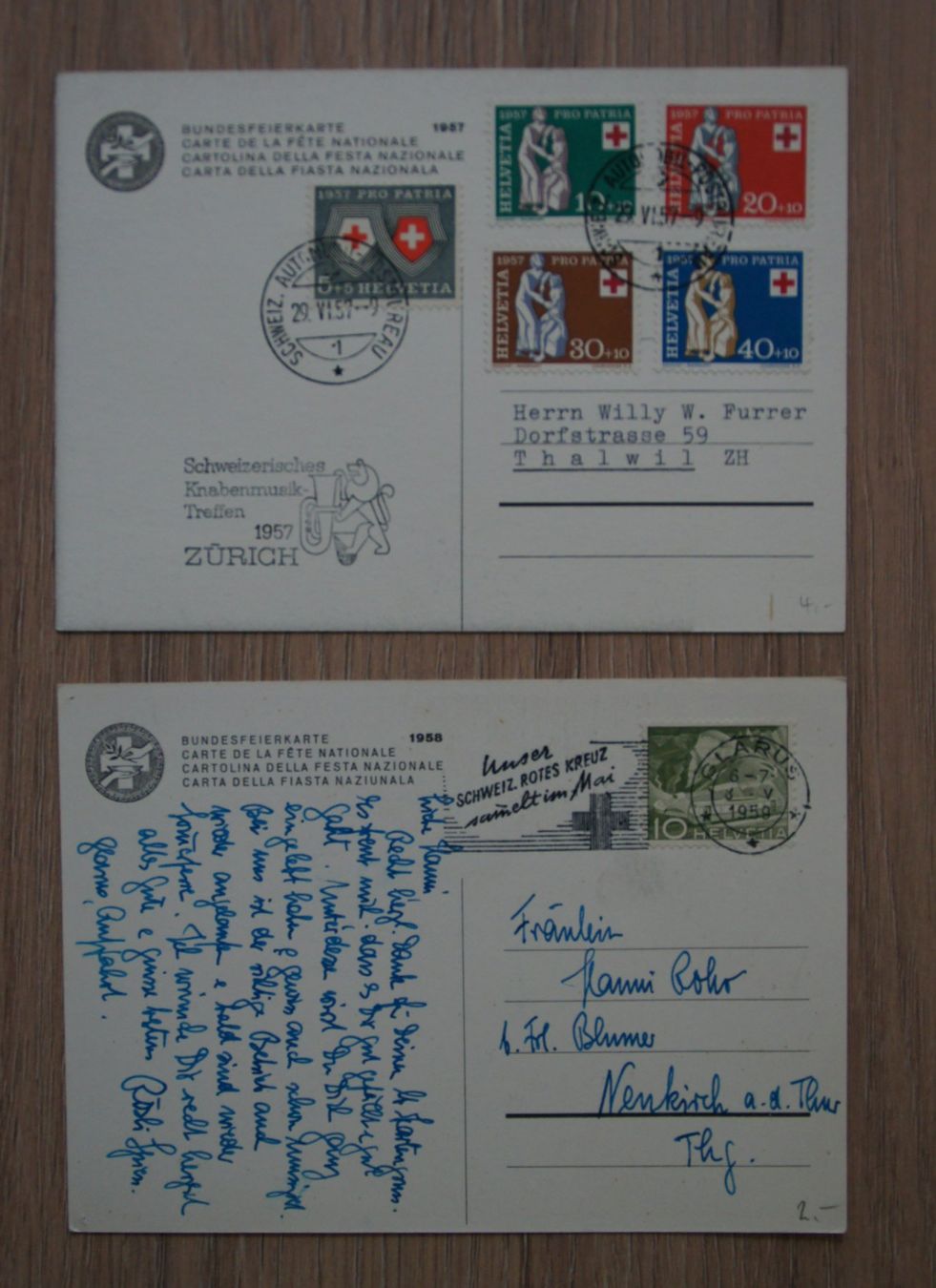 Tutti i francobolli: 18 Bundesfeier-Postkarten ab 1910 – Usato da St. Margrethen SG venduto da maege07 6