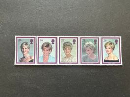 GB1998 Princess Diana Memorial Stamps 1961–1997 strip (A300)