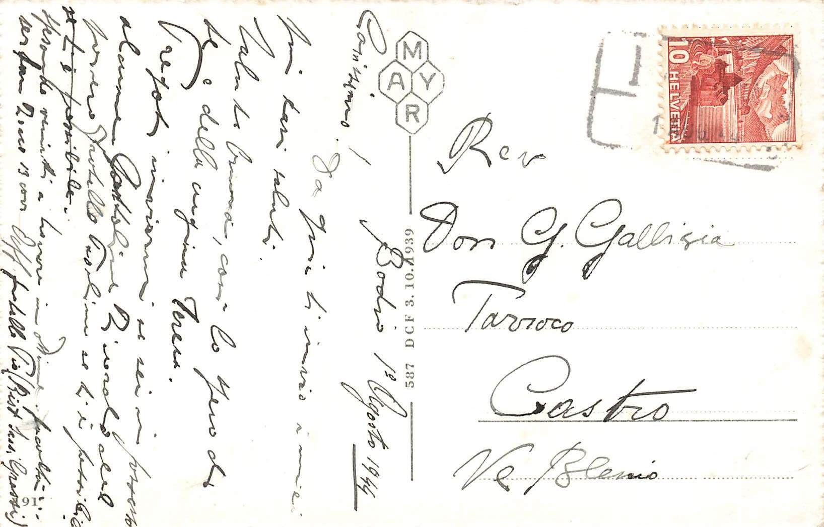 Cartoline postali: Bodio Leventina – Usato da Biasca venduto da Blenio71 1