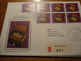 Pro Patria 1985, Satz FDC illustriert, gelaufen, schön frank