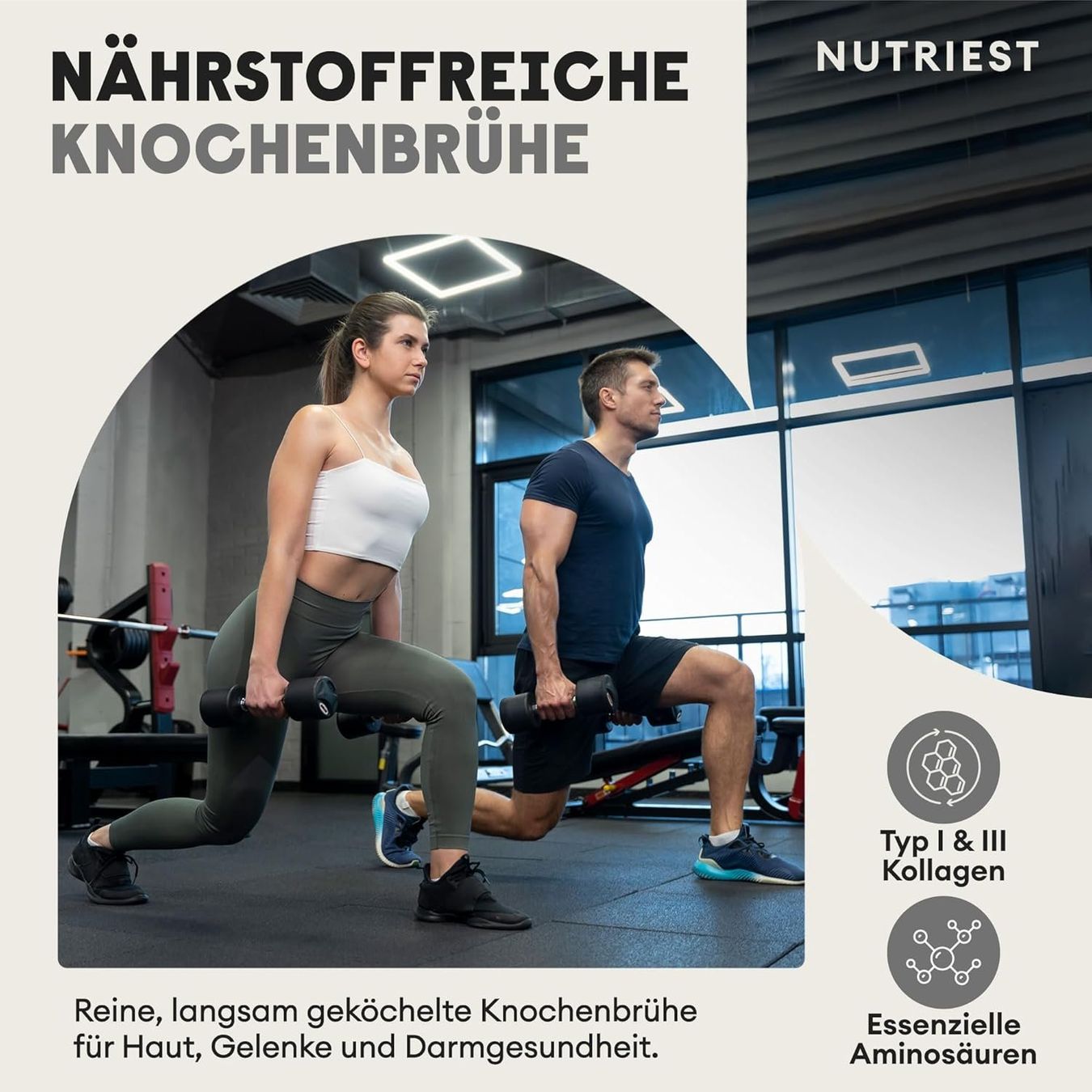 Cibi & Specialità: Nutriest Bio Knochenbrühe Pulver Weiderind 250g – Nuovo e nell'imballaggio originale da Suhr venduto da SchnapperCH 4