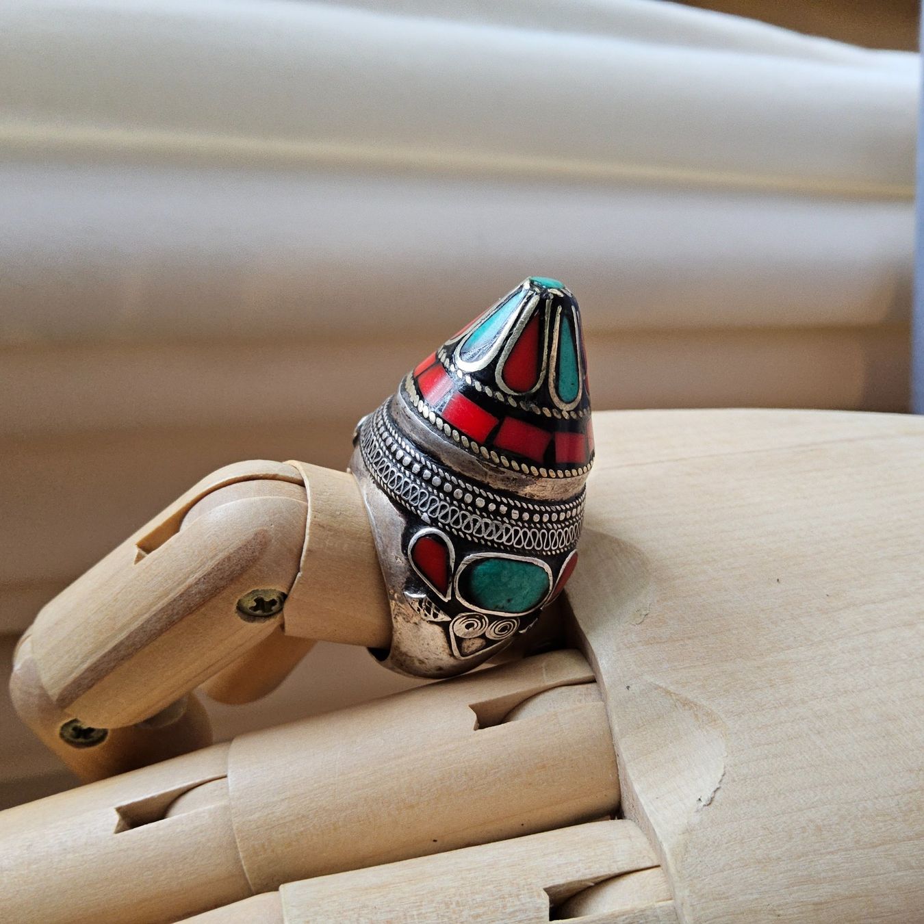 Anelli: Statement Tibet Silberring Unisex, Grösse 60 – Usato da Zürich venduto da helsan 6